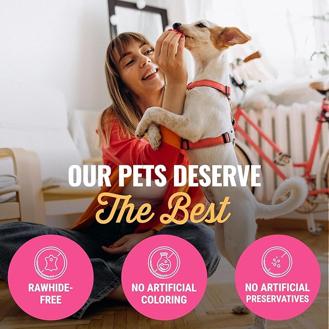 etta says! Esophonormous Esophagus Stuffed Bully Sticks for Dogs - Made in The USA with All Natural, Limited Ingredients - High Protein Dog Chew - 5", 5 Packs
