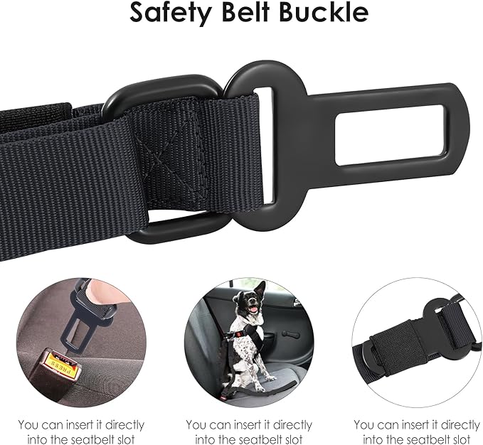 Hotsky Tactical Dog Leash Heavy Duty for Medium Large Dogs That Pull,4-6Ft Strong Bungee Shock Absorbing No Pull Dog Leash with Padded Double Handle and Car Seatbelt,Purple Camo