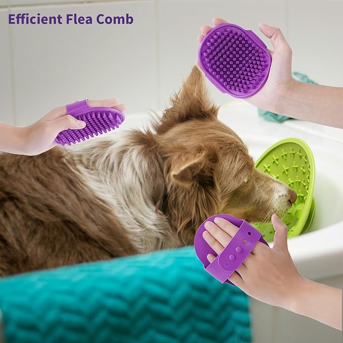 Ergonomic Slicker Brush for Long-Haired Dogs, Wooden Handle Dog Brush,Goldendoodles, Labradoodles, Poodles Long Pins for Grooming Loose Hair，Effectively Removes Tangles, Knots and Loose Fur