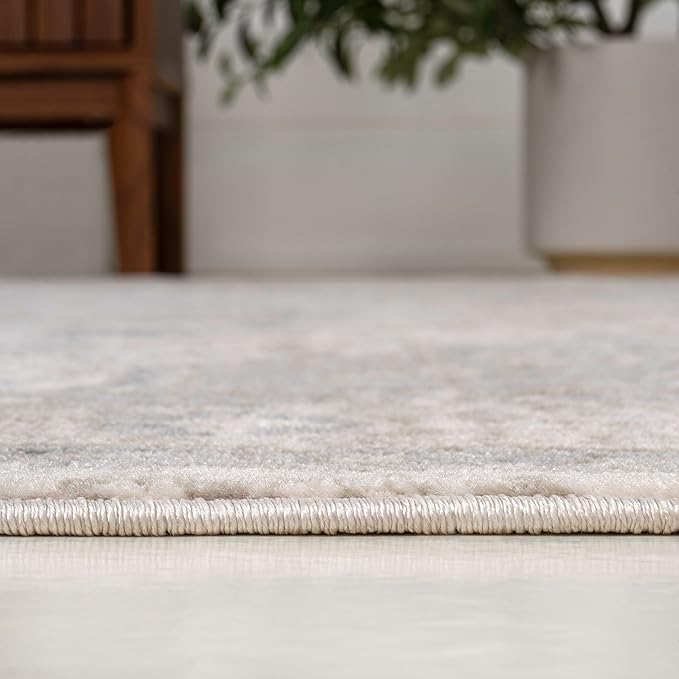 JONATHAN Y Vintage Medallion Indoor Area Rug 4X6 Cream/Light Gray, Modern Boho for Living Room, Bedroom, Kitchen, Office, Easy-Cleaning, High Traffic, Pet-Friendly, Non-Shedding MDP106E-4