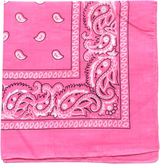 combocube 12 Pack(one Dozen) Multi-Purpose Cotton Paisley Cowboy Bandanas Headband for Men and Women