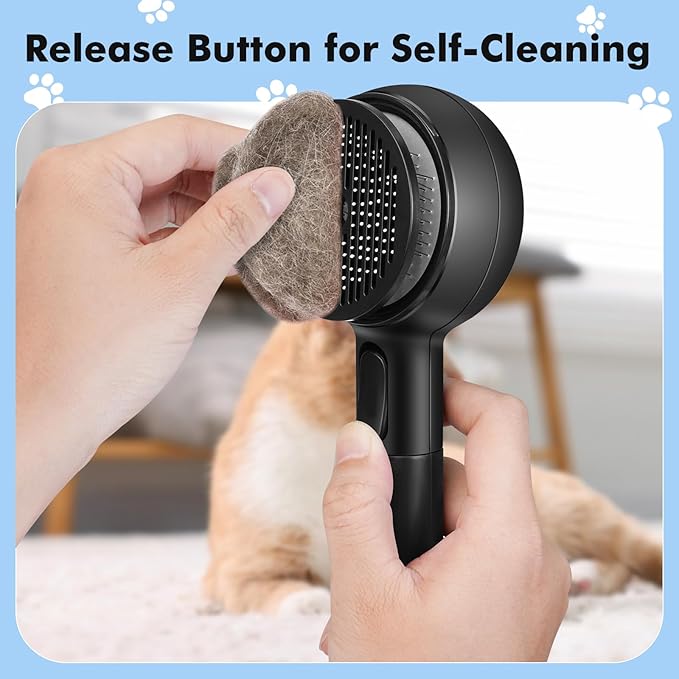 Cat Steam Brush, Cat Brushes for Indoor Cats Shedding with 2Steam Modes, Cats Hair Grooming Brush for Short and Long Haired Pets Dogs Hair Grooming