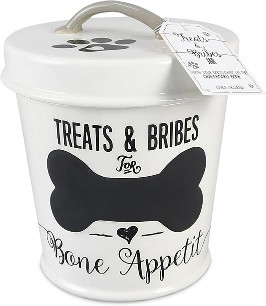 Young's Inc 7"X7"X8" Ceramic Dog Treat Jar