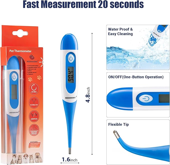 Puppy Kitten Whelping Kit, Newborn Dogs Cats Pet Whelping Kit with 6P Record Keeping Charts, 15P Pet ID Collars, 1P Aspirator Bulb, 15P Umbilical Cord Clip, 1P Hemostatic Forcep