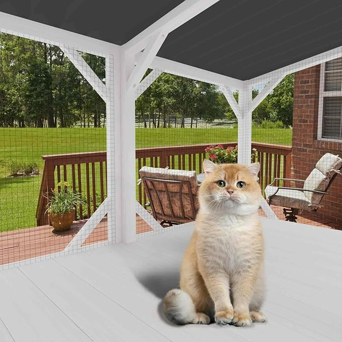 Cat Window Box Catio, Outdoor Cat Enclosure, All-Weather Window Perch for Indoor Cats, Safe Sunbathing Space with 360° View, Easy Installation for Home, Apartment
