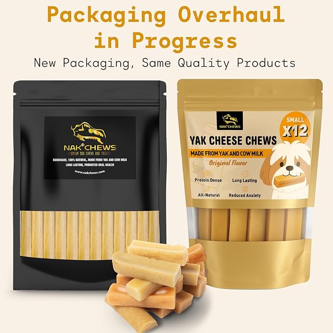 Himalayan Yak Cheese Dog Chews - Natural Healthy & Safe Treat for Small Dogs - Long Lasting Dental Chew Rich in Protein & Calcium - Gluten-Free Lactose-Free - 12 Chews for Small Dogs