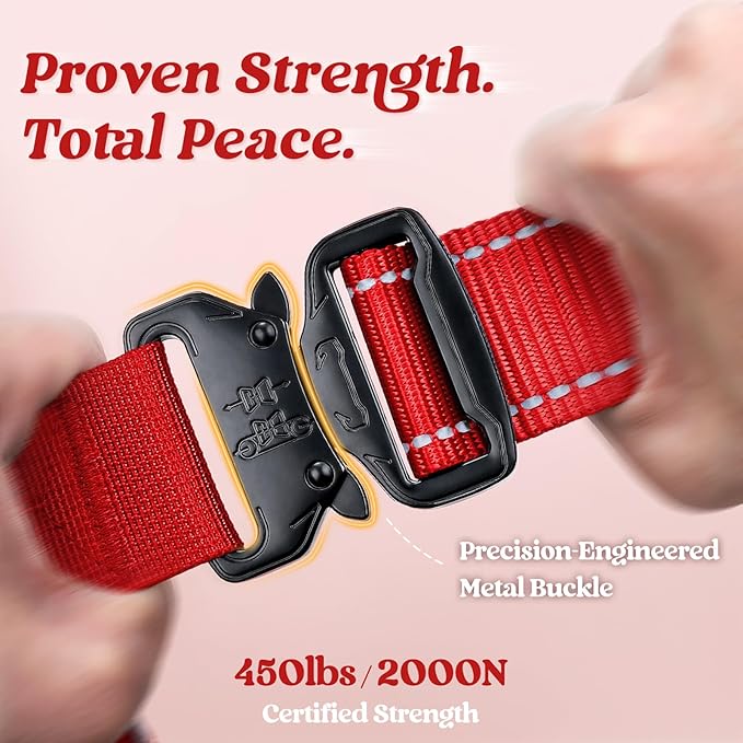 rabbitgoo Tactical Dog Harness Small Medium Sized, No Pull Upgraded Reflective Heavy Duty Molle Vest with Handle, Adjustable Military Service Dog Vest for Walking Hiking Training, Red, S