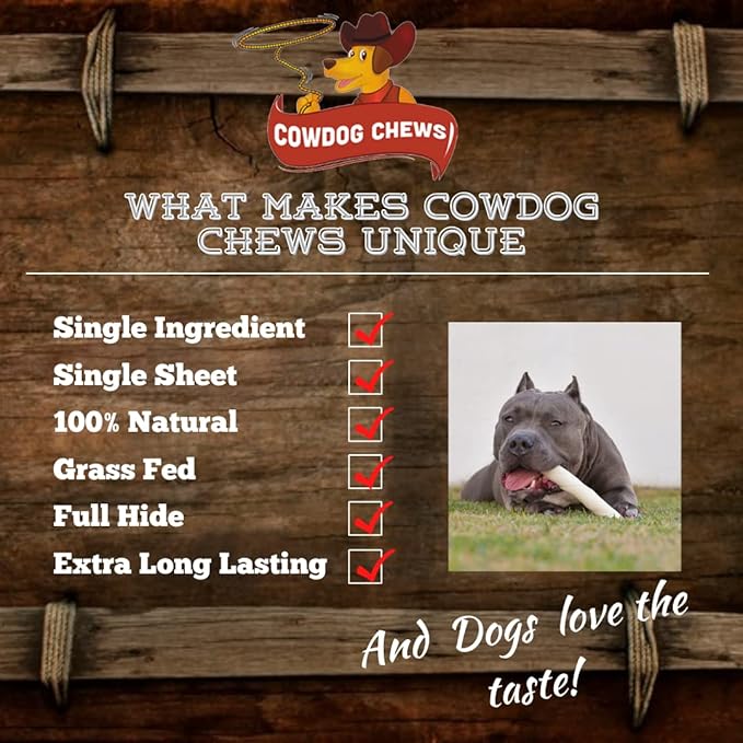 Cowdog Chews Retriever roll 9-10 inch All Natural Rawhide Product (80 Pack)