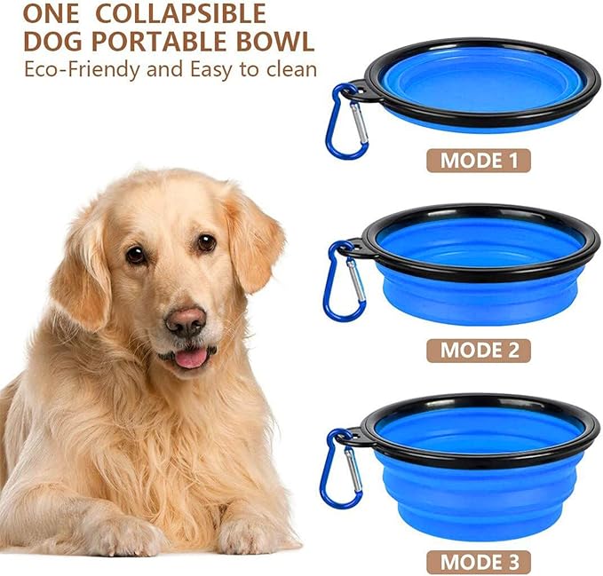 Dog Food Storage Container, 5-7 Lbs Airtight Pet Food Container, Cat Food Container Dispenser with Portable Handle, Pouring Spout and 4 Seal Buckles for Dogs Cats 2 Pack Blue