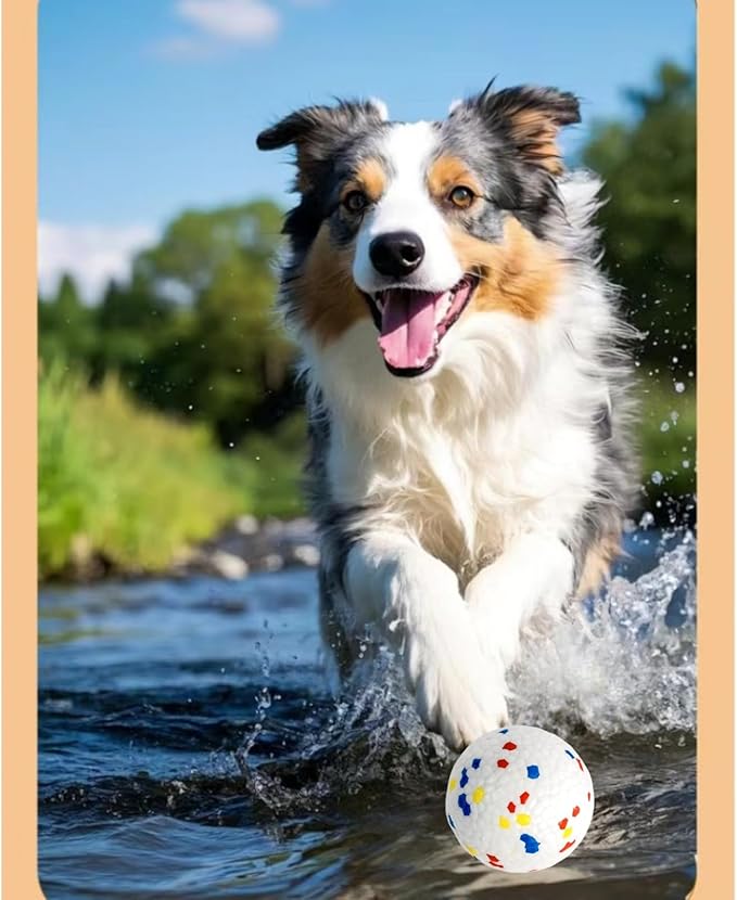 Indestructible Dog Chew Toy for Aggressive Chewers,Ball for Pit Bull,Soft Balls for Dogs Interactive Dog Ball,Durable ETPU Toy for Large Medium Small Dogs