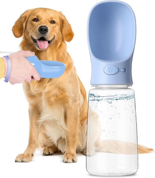 Mr. Pen Portable Dog Water Bottle - 19oz, Blue, Travel & Dispenser for Dogs, Not Dishwasher Safe