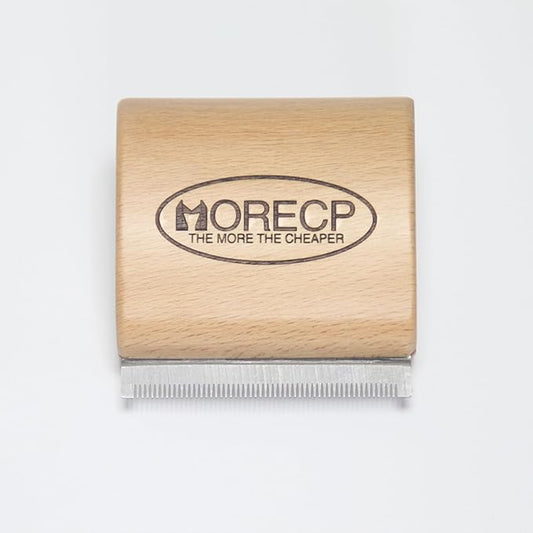 MORECP 2.64in Dog Brush & Deshedding Brush for Cats - Gentle & Effective Wooden Pet Hair Removal Tool for Dogs, Cats, Horses to Stop Shedding, Remove Undercoat