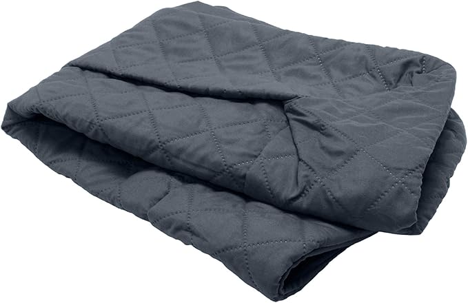 Furhaven Replacement Dog Bed Cover Quilted Sofa-Style, Machine Washable - Iron Gray, Large