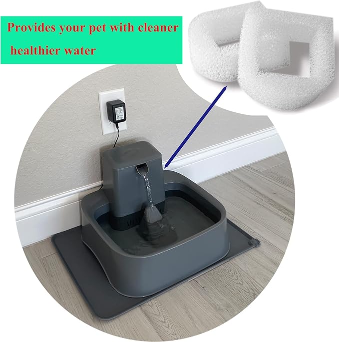 Camessy Qzbhct Foam Pre Filter fit for Drinkwell Stainless Steel 360 Lotus Avalon for Pagoda pet Dog and Cat Water Fountains (12 Pack)