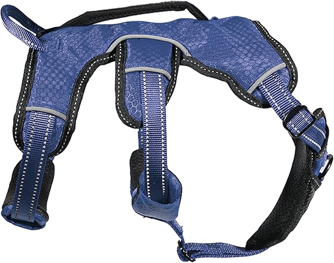 Tuff Pupper Escape Proof No Escape Dog Harness | 5 Point Adjustable Fit Harness for Dogs | Padded Dog Harnesses | Handle Dog Lift Harnesses