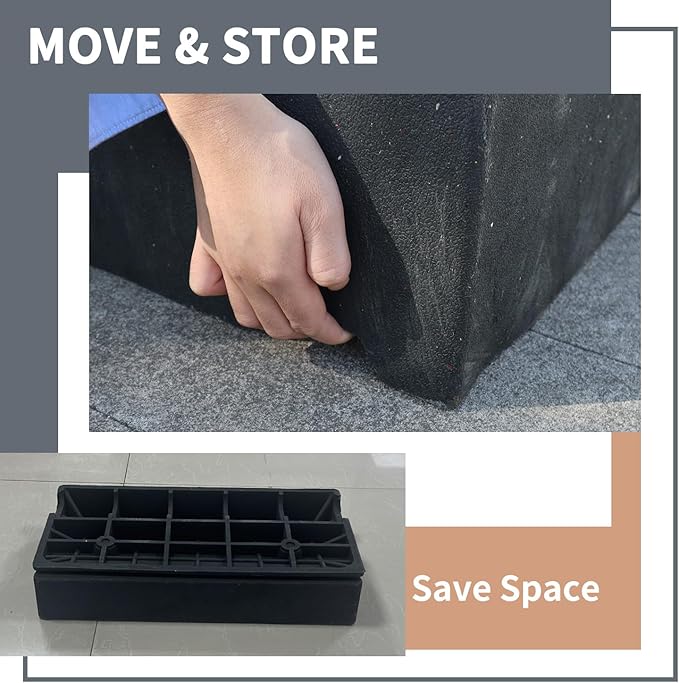 2.8" Rise 2pack Rubber Curb Ramps for Wheelchair Threshold Driveway Doorway Shed, Truck Car Motorcycle Bike Cart Lawn Mowers Angled Step Entry in Ramp, 7000lbs Heavy Duty Powersports Loading Ramp