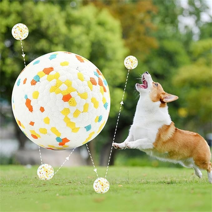 Indestructible Dog Chew Toy for Aggressive Chewers,Ball for Pit Bull,Soft Balls for Dogs Interactive Dog Ball,Durable ETPU Toy for Large Medium Small Dogs