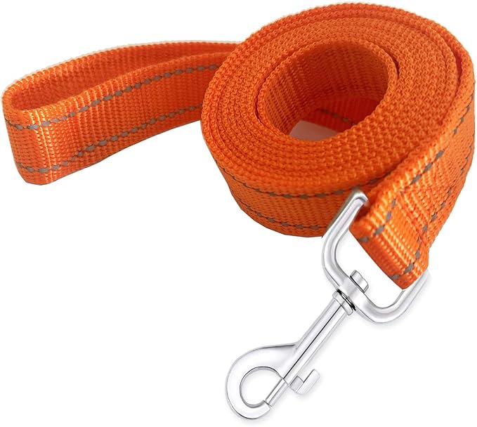 Reflective Dog Leash 7Ft /8 Feet Long, 1 Inch Wide, for Small and Medium Dogs