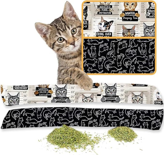Kitty Kick Stix 15" Catnip Kicker Toy – Set of 2 | Handmade in USA | Interactive Cat & Kitten Toy | Durable Kicker Packed with 100% Potent Catnip for All Breeds (Light/Dark Mix)