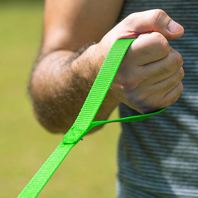 Hi Kiss Dog/Puppy Obedience Recall Training Agility Lead - 15ft 20ft 30ft 50ft 100ft Training Leash - Great for Training, Play, Camping, or Backyard (50 Feet, Green)
