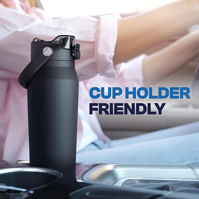 Frost Buddy 32oz Insulated Water Bottle with Straw & Chug Lid | Leak-Proof Stainless Steel | 24-Hours Cold | Sweat-Proof, Cup Holder Friendly | Ideal for Gym, Travel, Sports & Everyday Hydration