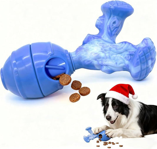Interactive Dog Toys to Keep Them Busy, 3 in 1 Dog Puzzles for Smart Dogs, Treat Dispensing Toy for Large Dogs, Tough Chew Toys for Aggressive Chewers, Medium & Large Breeds, Milk Flavor