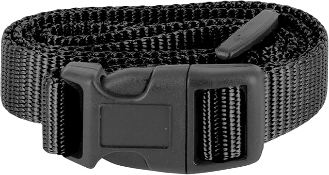 PetSafe 3/4" Rust Replacement Collar Strap with No Holes - Adjustable Strap - Durable Nylon Design - Quick-Snap Buckle - Compatible with Wireless Fence & Bark Collars - 30" - Black