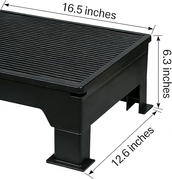 PAKEWAY Cat Ramp for Litter Box ??Adjustable Elevated Cat Step for Senior Cats, Kittens & Small Pets ??Fits Automatic & High-Sided Litter Boxes ??Non-Slip, Easy to Clean Litter Box Ramp