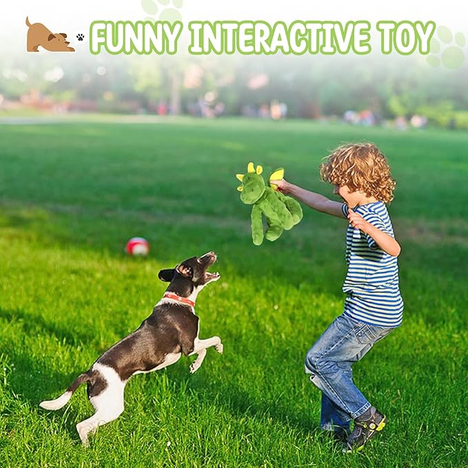 Squeaky Dog Toys Plush Dog Toy with Crinkle Paper Stuffed Durable Dog Chew Toys for Small Middle and Large Dogs