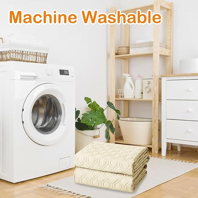 hyha Waterproof Dog Bed Blanket, Soft Pet Blankets, Waterproof Couch Cover for Dogs, Reversible Sofa Covers Washable for Furniture (68x82 Inch, Beige/Beige)