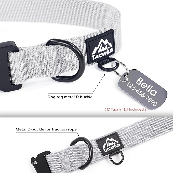 Dog Collar for Large Dogs - Adjustable, Chew Proof Nylon Collar with Metal Quick Release Buckle and D-Ring for Dog Tags (Alaska Daybreak, XS(0.5''Width, Fit 8''-11''))