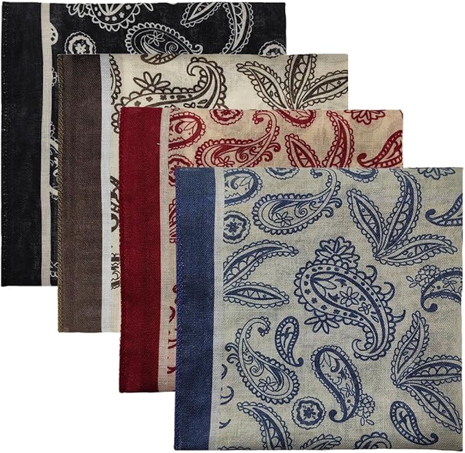 Cotton Like Bandana in Bulk, Head Scarf, Headband, Head wrap, Hair Neck Scarf for Women 22 x 22 inch