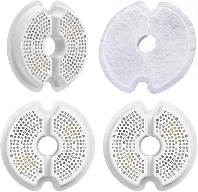 4 Pack Filters for 67oz/2l Cat Water Fountain Filter Replacement Compatible with AONBOY & iPettie & Wonder Creature Pet Fountain NEUCOMBBT