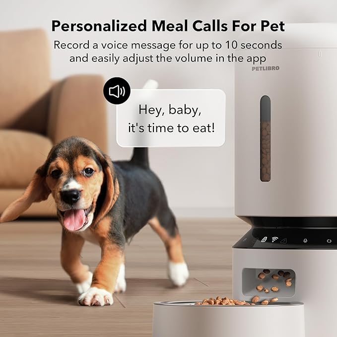 PETLIBRO Automatic Cat Feeder, 5G WiFi Automatic Dog Feeder with Freshness Preservation, 5L Timed Cat Feeders with Low Food Sensor, Up to 10 Meals Per Day, Granary Pet Feeder for Cats/Dogs