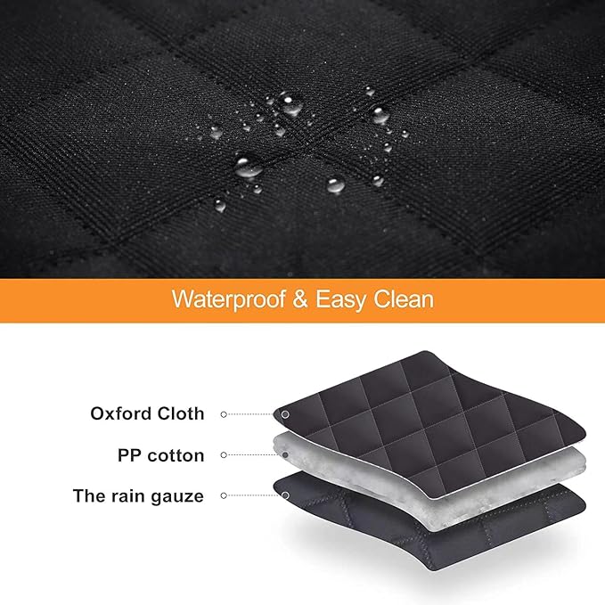 GXT Dog Back Seat Cover Protector for Cars SUV and Trucks with Mesh Window, Scratchproof Nonslip and Waterproof Material
