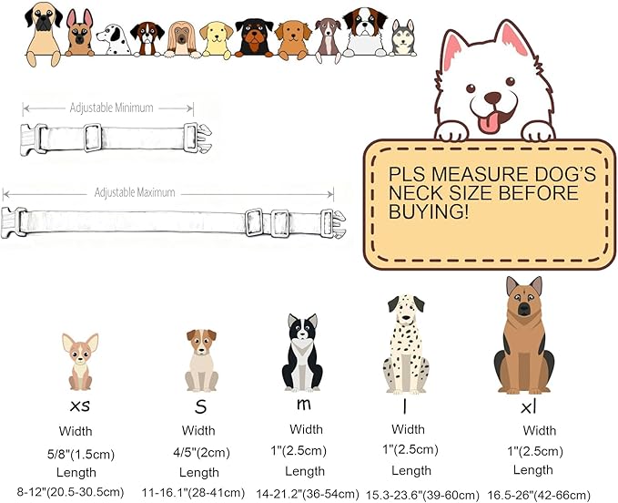 DOGWONG Blue Dog Collar, Cute Blue Boy Dog Collar Adjustable Soft Male Female Pet Dog Collar Bowtie Printed Puppy Collars for Small Dogs