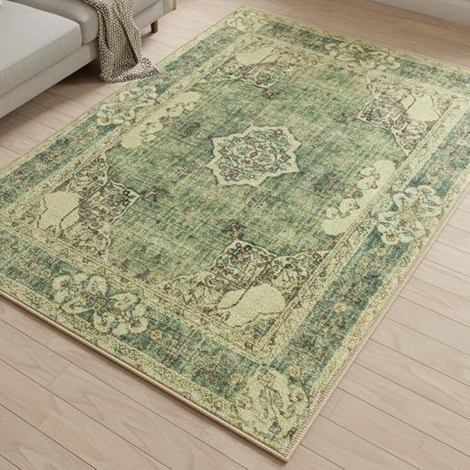 Muddy Mat짰 Majestic 3ft x 5ft Washable Area Rugs for Living Room, Bedroom & Dining Room ??Modern Soft Low Pile Non Slip Carpet ??Pet Friendly Waterproof Foldable Rugs for Home