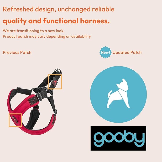 Gooby Escape Free Sport Harness - Black, Small - No Choke Step-in Patented Neoprene Dog Harness with Four-Point Adjustment for Small to Medium Dogs