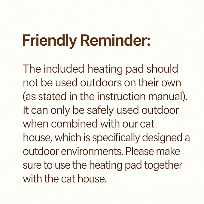 Outdoor Heated Cat House for Outside: Winter Insulated Weatherproof 30"×14"×20" Shelter with Extra Large Elevated Warm Heater and Waterproof Heating Bed for Multiple Feral Kitties Small Pets for Barn