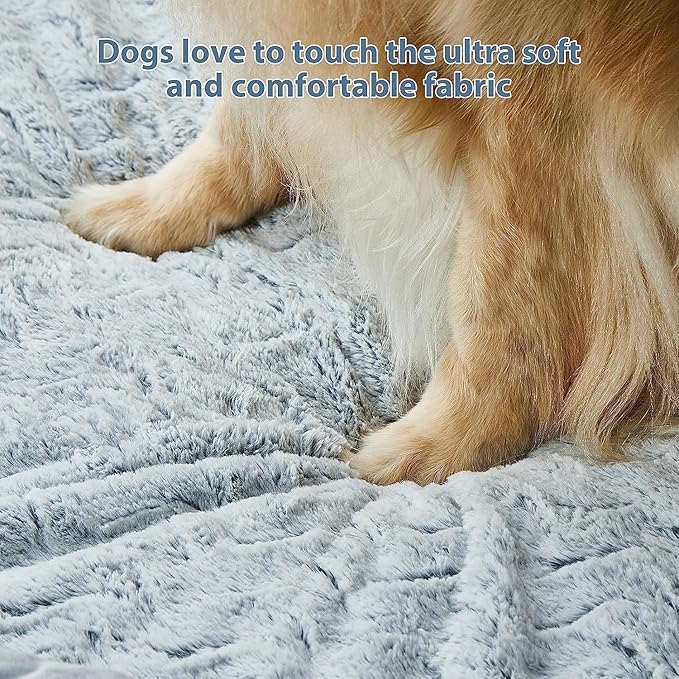 WNPETHOME XXL Extra Large Dog Bed, Washable Dog Couch with Removable Waterproof Cover, Orthopedic Large Pet Sofa Bed with Bolster Sides for Sleeping