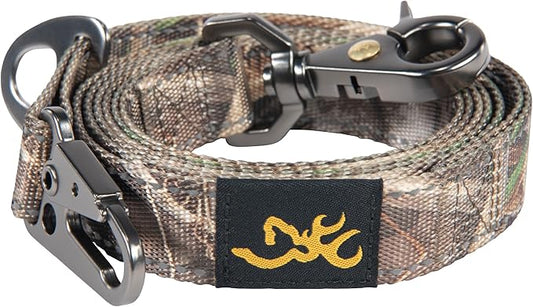 Browning Pet Leashes, Classic Webbing Camo Leash One Size, One Size, Realtree MAX-7