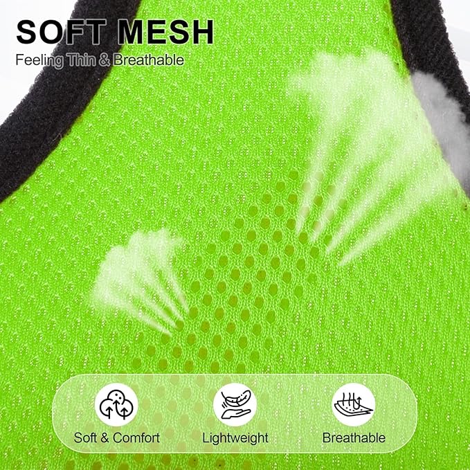 BINGPET No Pull Dog Harness,Soft Mesh Breathable All Weather Vest Harness,Safety Protection Design Durable Adjustable Step-in Easy Walk Dog Harness for Small Medium Large Dogs(Green,XS)