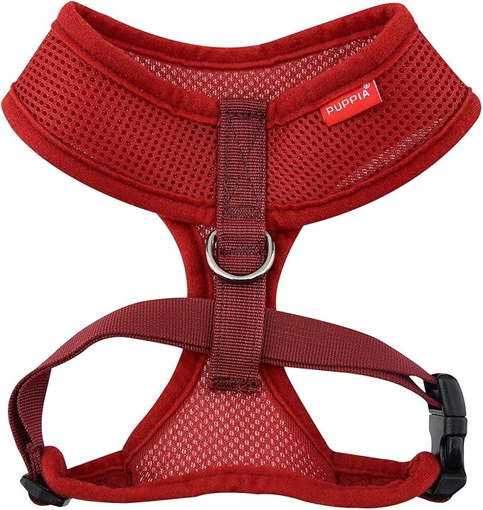 Puppia Soft Dog Harness, Wine, XX-Large (PDCF-AC30-WN-XXL)