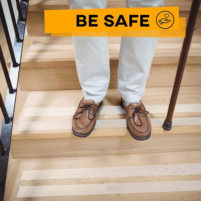 Grip Tape - Heavy Duty Anti Slip Tape Clear Outdoor/Indoor 2In*35Ft, Non Slip Roll/Stickers Easy to Cut Waterproof for Bathtub, Shower Floor, Pool, Stairs Safety Non Skid, Comfortable for Bare Foot