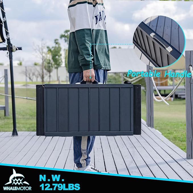 Black Portable Wheelchair Ramp, 2FT No-sew Non-Slip Aluminum Wheelchair Ramp, Folding Portable Wheelchair Ramps for Home, Weight Capacity Up to 800 LBS, Loading Dock Plates