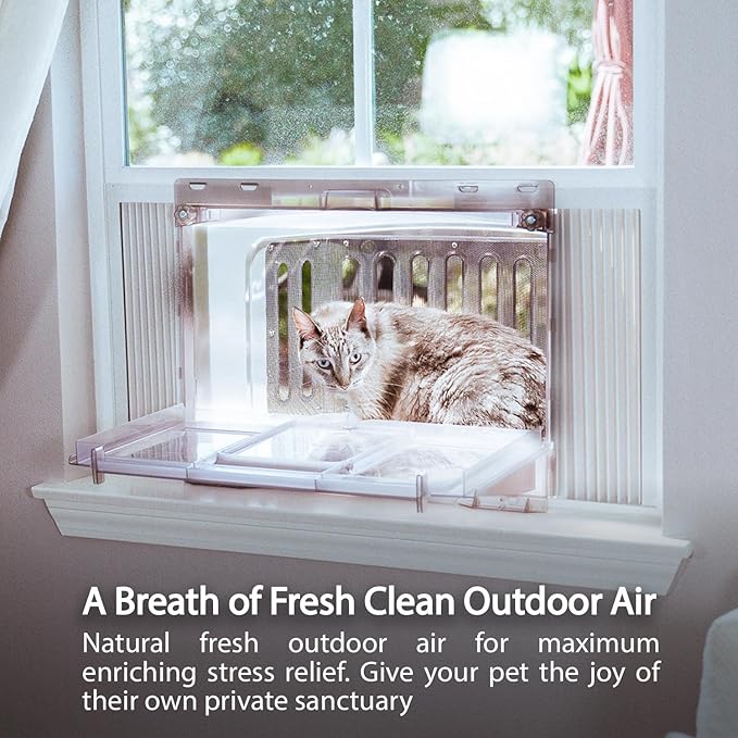 2-Pack Window Catio Bundle – Choose Any 2: Catio, Perch, or Litter Box | All-Weather, Easy Clean, Odor Control, Space-Saving, 2-Year Warranty, Made in USA