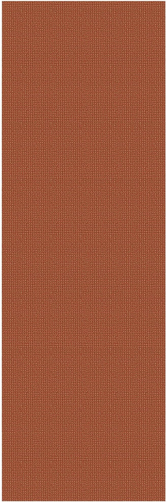 KOZYFLY Runners for Hallways 3x8 ft Washable Kitchen Runner Non Slip Rubber Backed Hall Runners Cotton Entryway Runner Rugs Floor Carpet for Indoor Backdoor Bedroom Kitchen, Orange/Tan