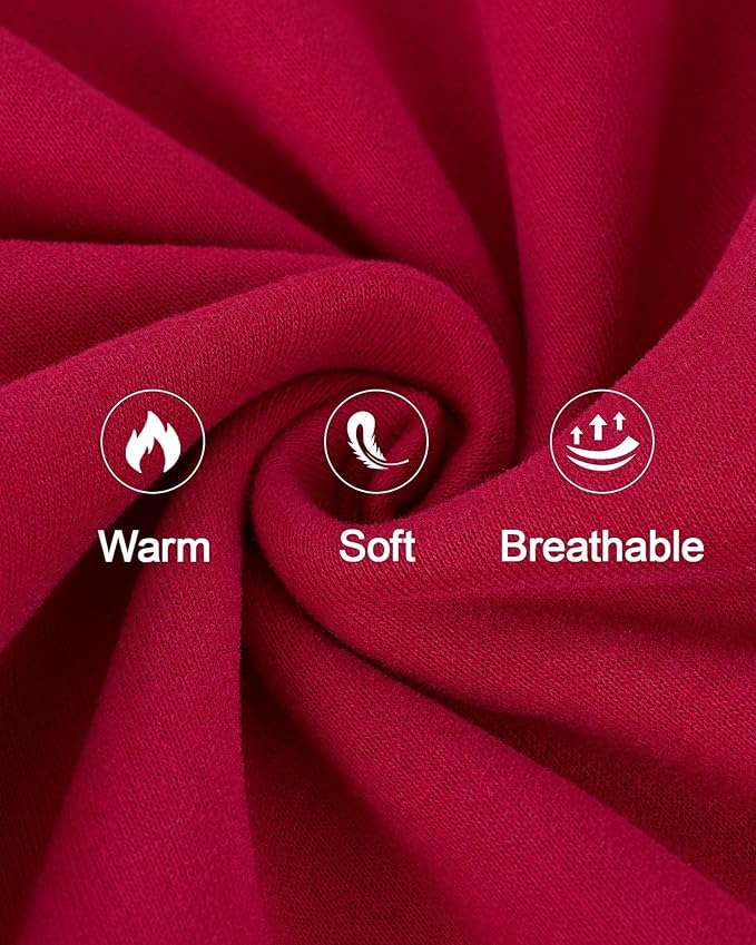 XPUDAC Matching Hoodie for Dogs and Humans Fleece Sweatshirt Soft Warm Pet Hoodie Sweater for Large Small Medium Dog and Owner Matching Clothes Cold Weather, Red, 5X-Large