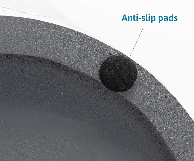 Pet Junkie Santa Fe Single Elevated Pet Bowl Stand with Removable Stainless Steel 16oz Inner Bowl for Small Dog Breed or Cat - Raised Dog Food or Water Station (Small, ICY Gray)