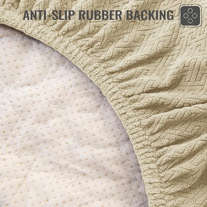 Nanbowang Waterproof Dog Bed, Washable Pet Pillow Cover, Quilted, Easy to Remove - Lovely Puppy/Cat Bed (35x44x6, Beige)